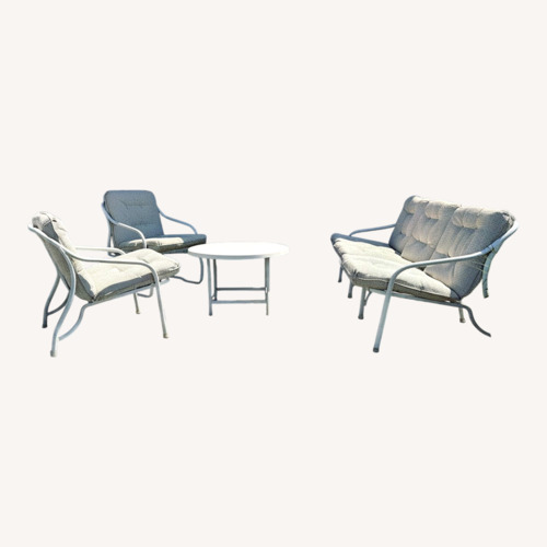 Used Brown Jordan White Metal Patio Furniture for sale on AptDeco