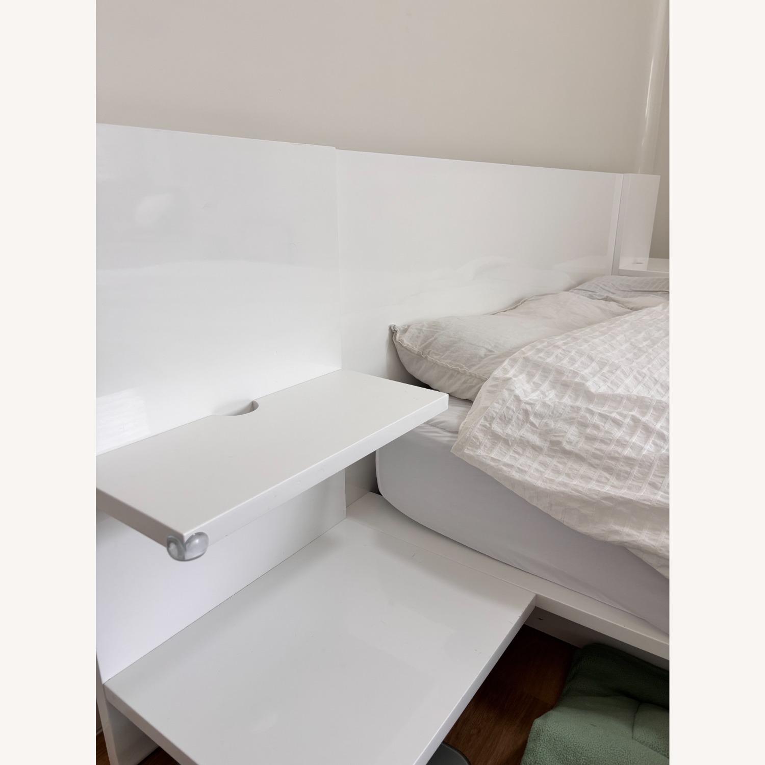 CB2 Andes White Wood Queen Bed - image-3