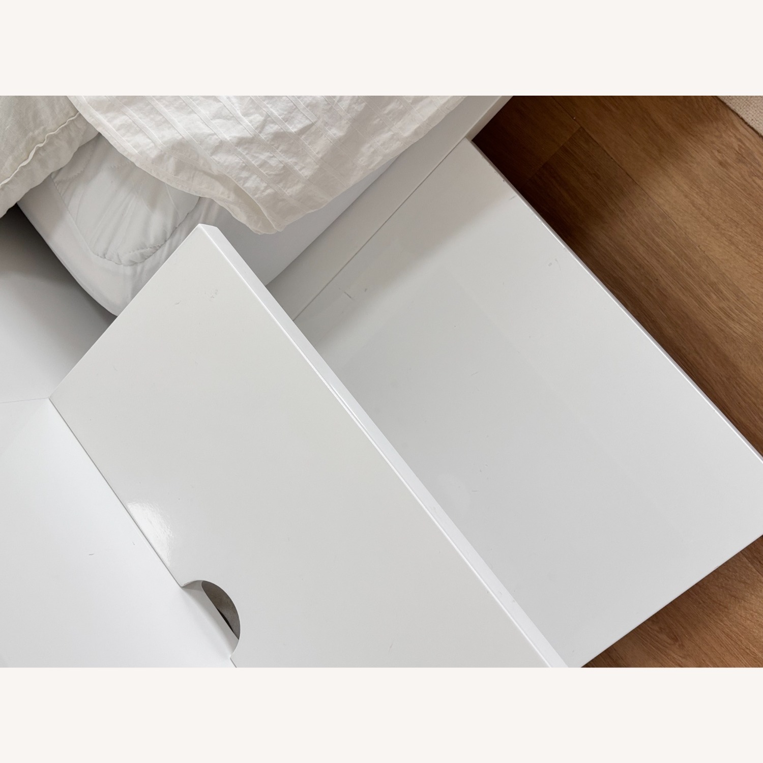 CB2 Andes White Wood Queen Bed - image-4