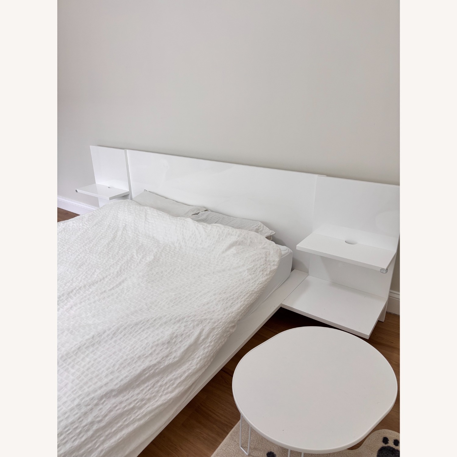CB2 Andes White Wood Queen Bed - image-2