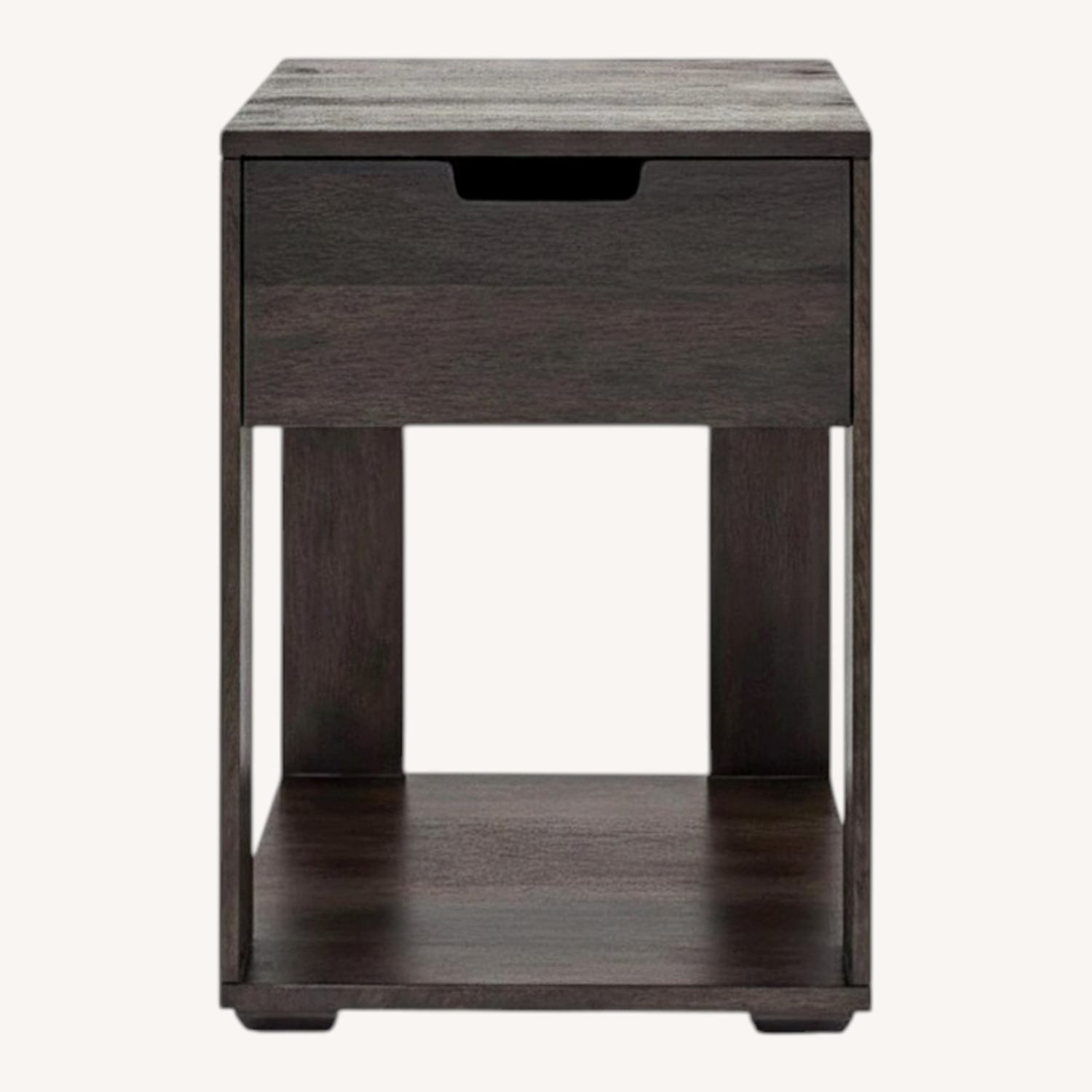 West Elm Dark Brown Wood Nightstands - image-0