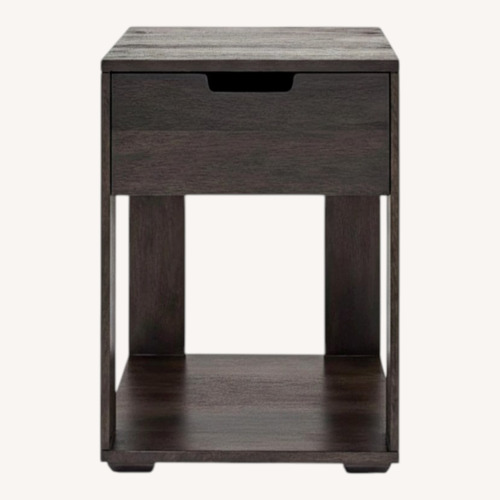 Used West Elm Dark Brown Wood Nightstands for sale on AptDeco