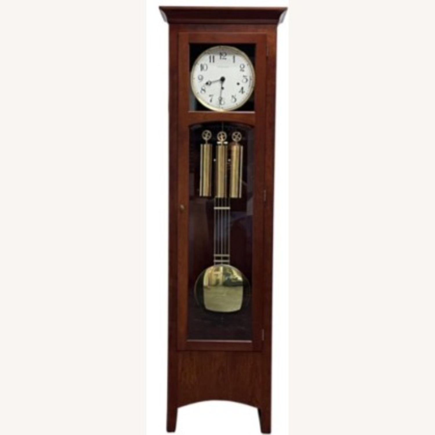 Ethan Allen Cherrywood Mission Grandfather Clock - image-1
