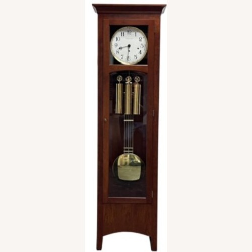 Used Ethan Allen Cherrywood Mission Grandfather Clock for sale on AptDeco