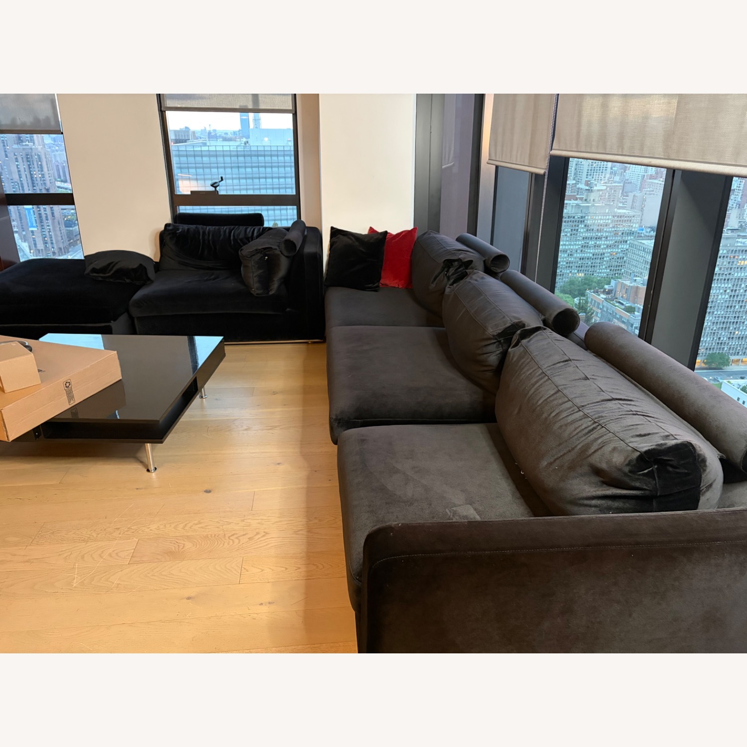 Rove Concepts Milo Black 3+ Piece Sectional - image-1