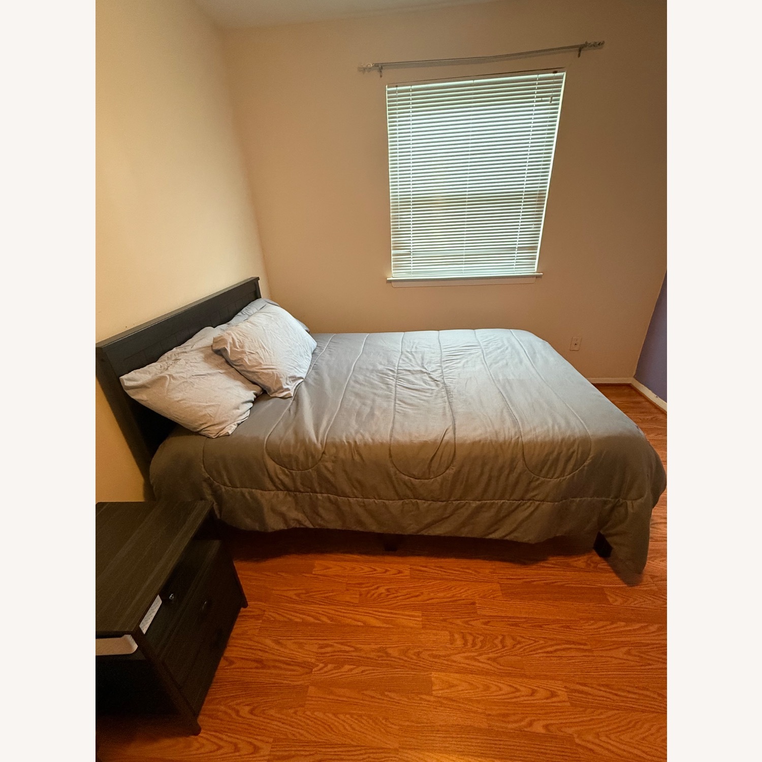 Wayfair Gracie Oaks Black Wood Full Bed - image-2