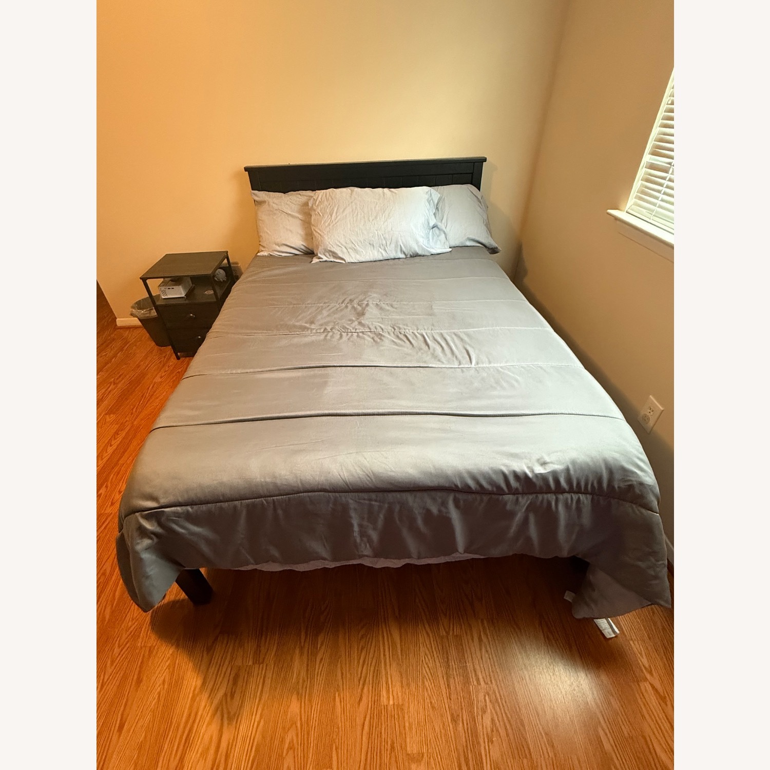 Wayfair Gracie Oaks Black Wood Full Bed - image-3