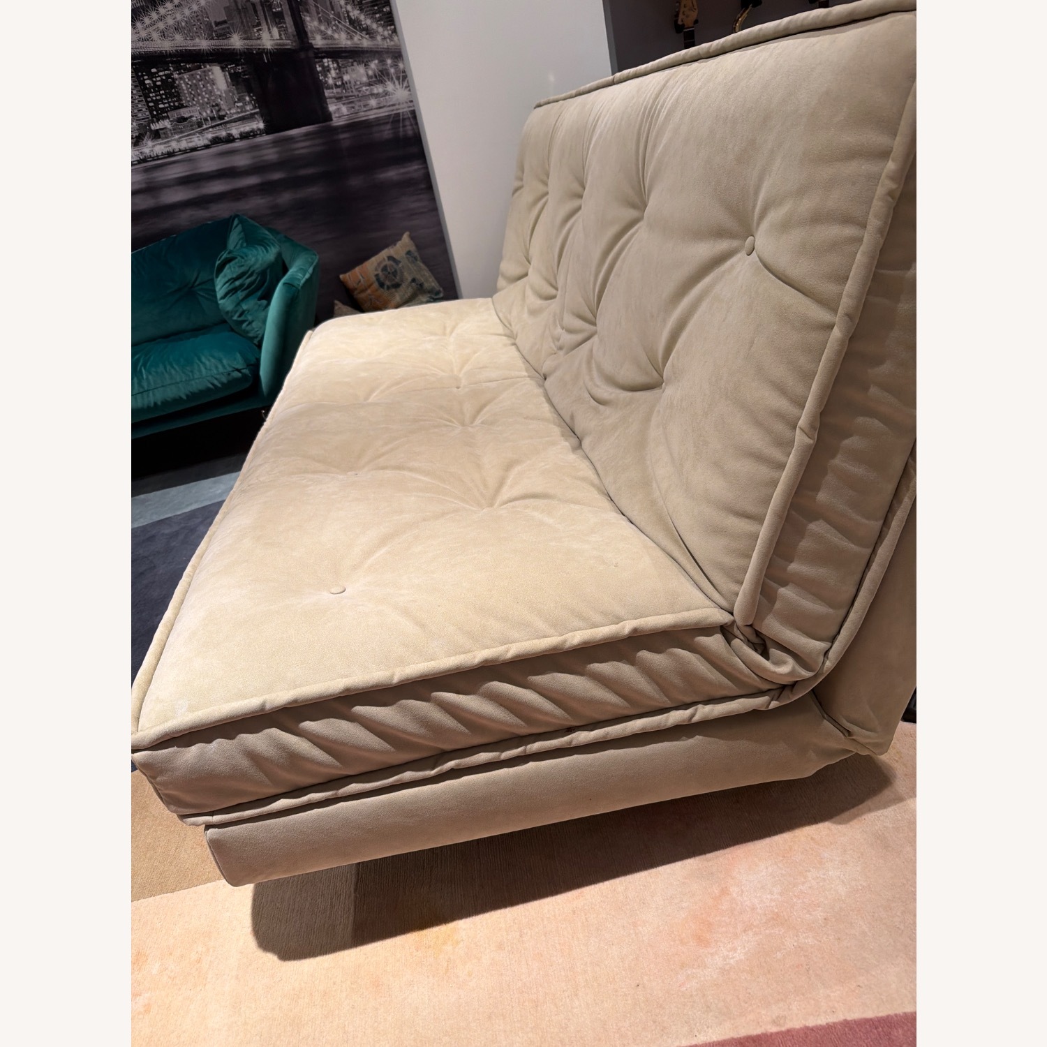 Ligne Roset Natural Suede Sleeper Sofa - image-3