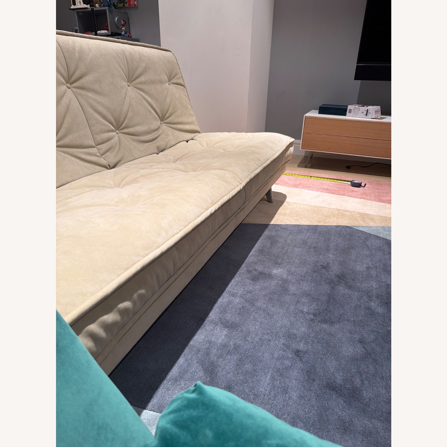 Ligne Roset Natural Suede Sleeper Sofa - image-5