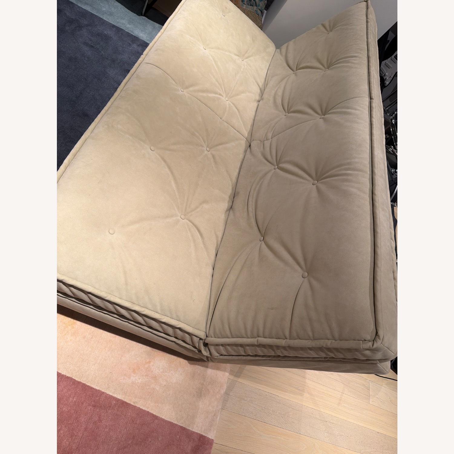 Ligne Roset Natural Suede Sleeper Sofa - image-2