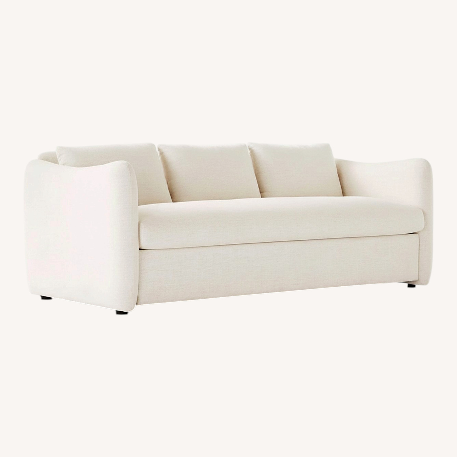 CB2 Tuffare White Fabric 3+ Seater Sofa - image-6