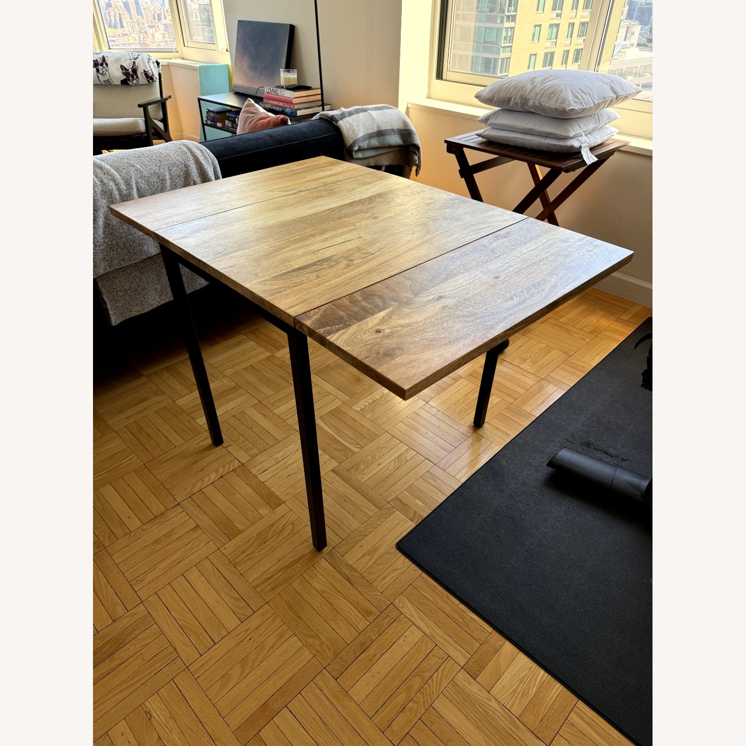 West Elm Drop Leaf Table 24"–48" - image-3