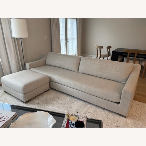 Used Restoration Hardware Modena Slope Arm Bench Seat Sofa for sale on AptDeco