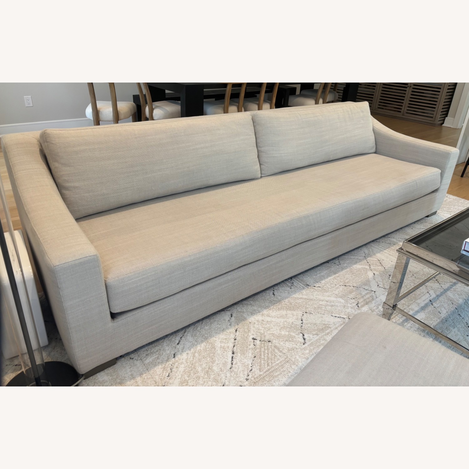 Restoration Hardware Modena Slope Arm Bench Seat Sofa - image-2