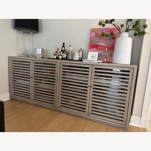 Used Sarreid Limited Light Gray Wood Sideboard for sale on AptDeco