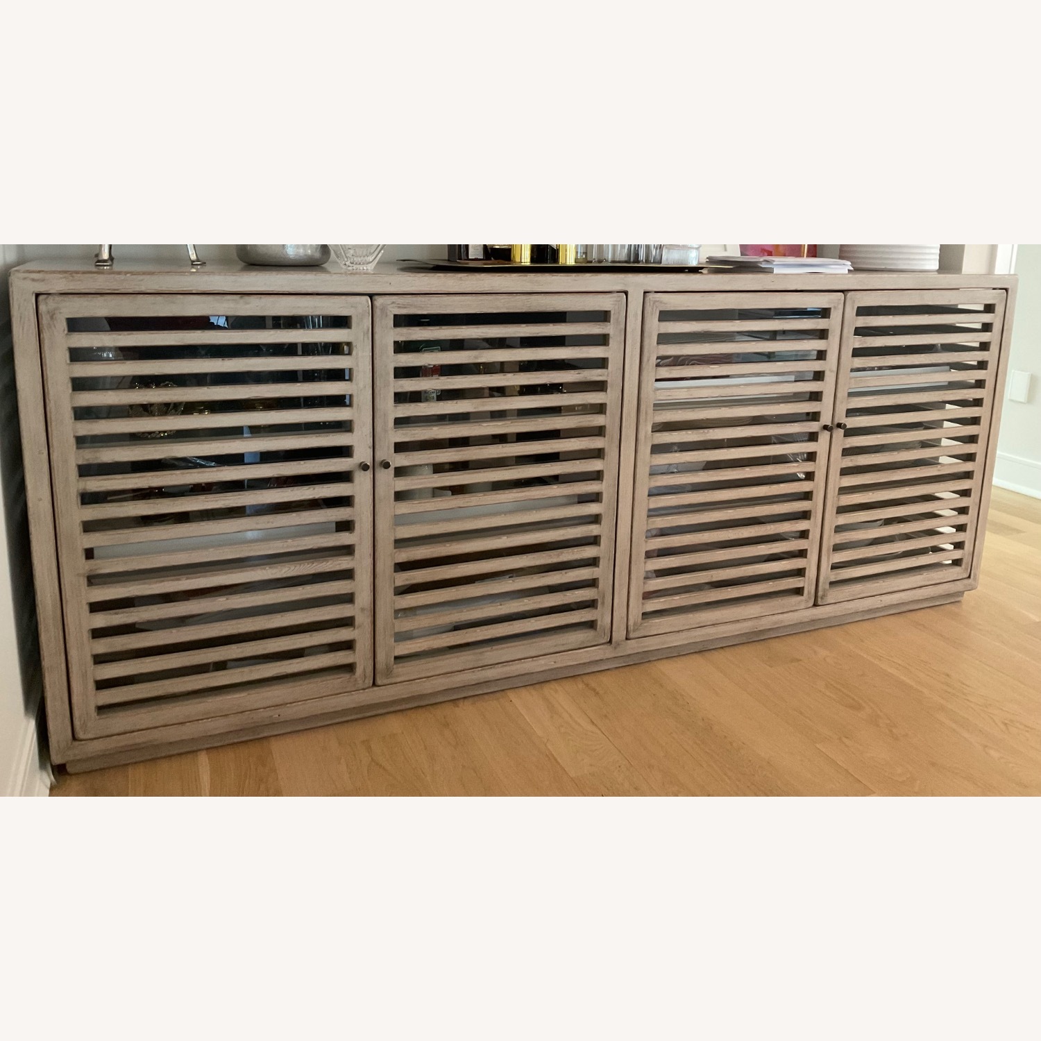 Sarreid Limited Light Gray Wood Sideboard - image-2