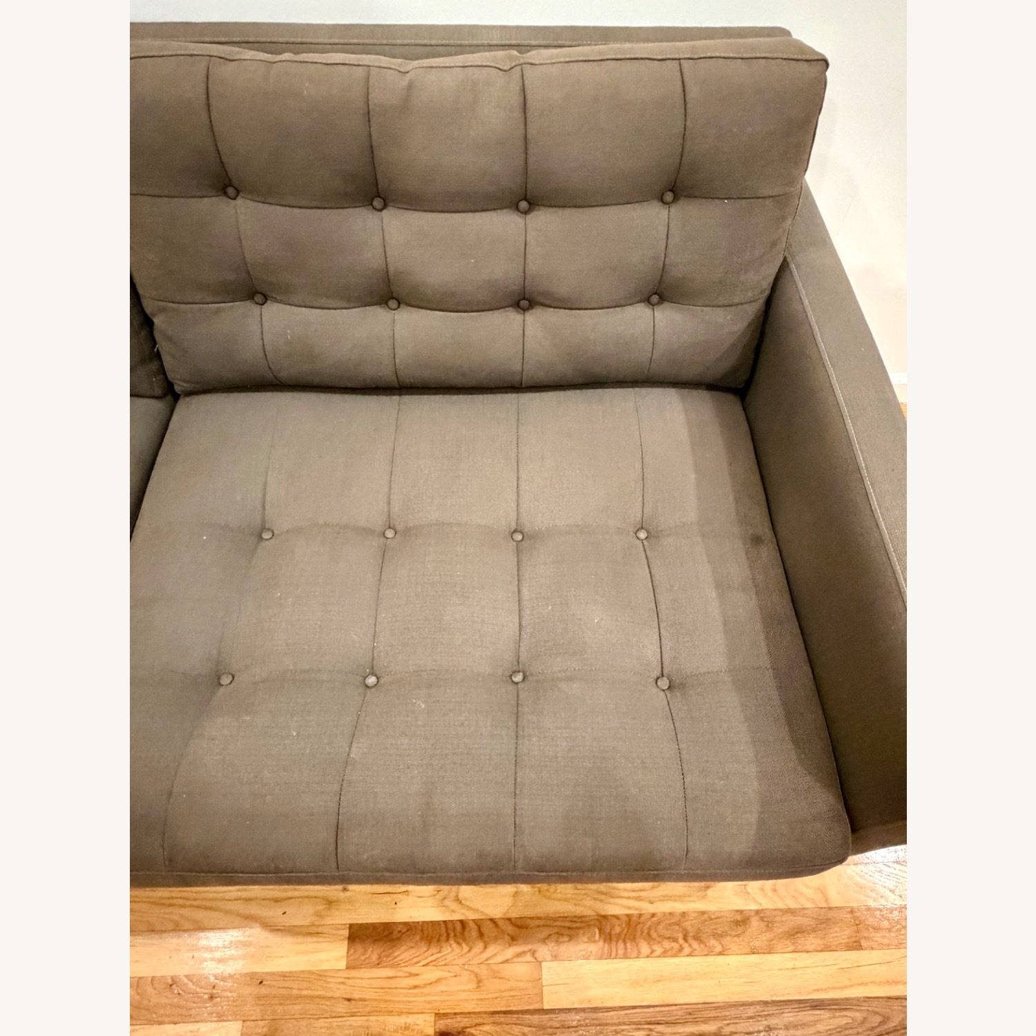 Crate & Barrel Petrie Midcentury Apartment Sofa - image-5
