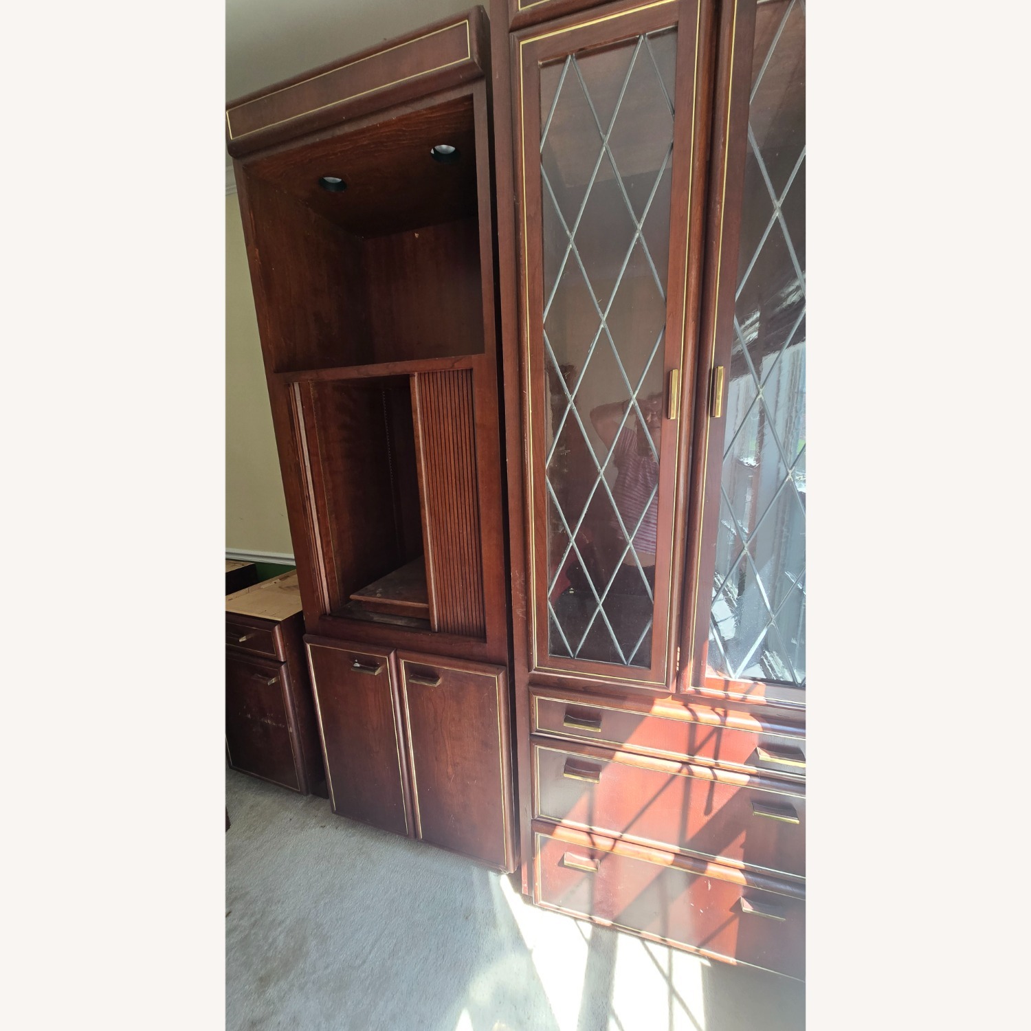 Dark Brown Wall Unit MCM - image-5