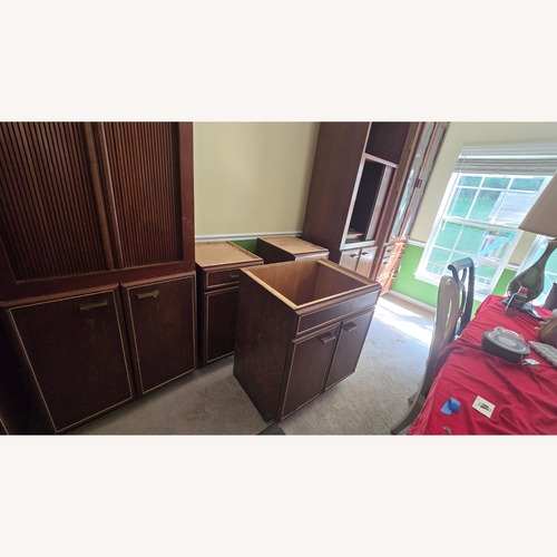 Used Dark Brown Wall Unit MCM for sale on AptDeco
