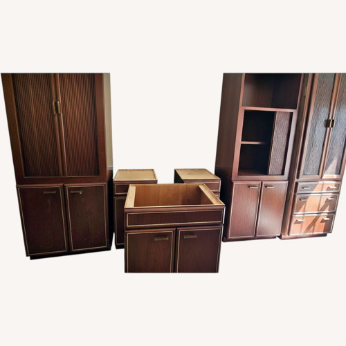 Used Dark Brown Wall Unit MCM for sale on AptDeco