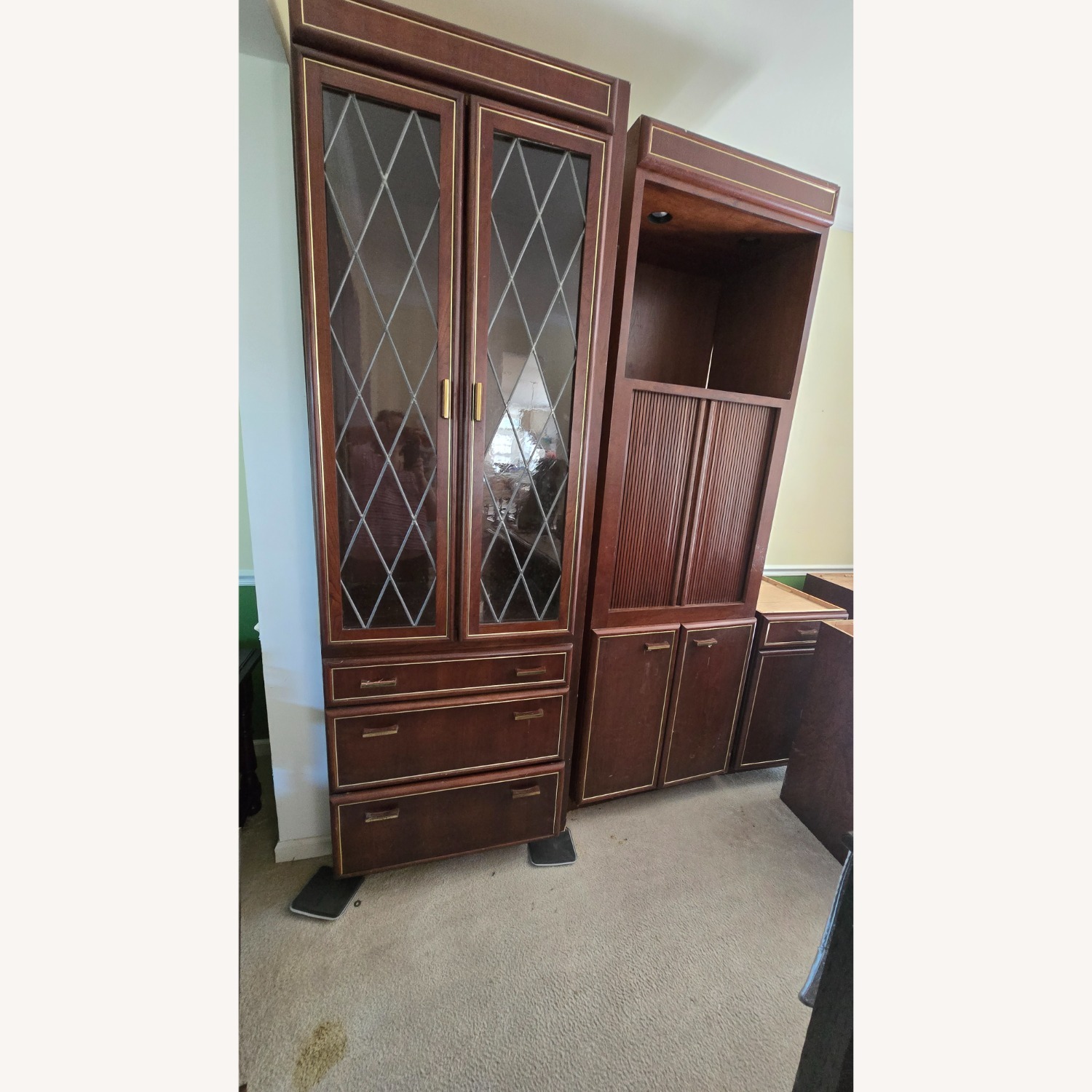 Dark Brown Wall Unit MCM - image-2