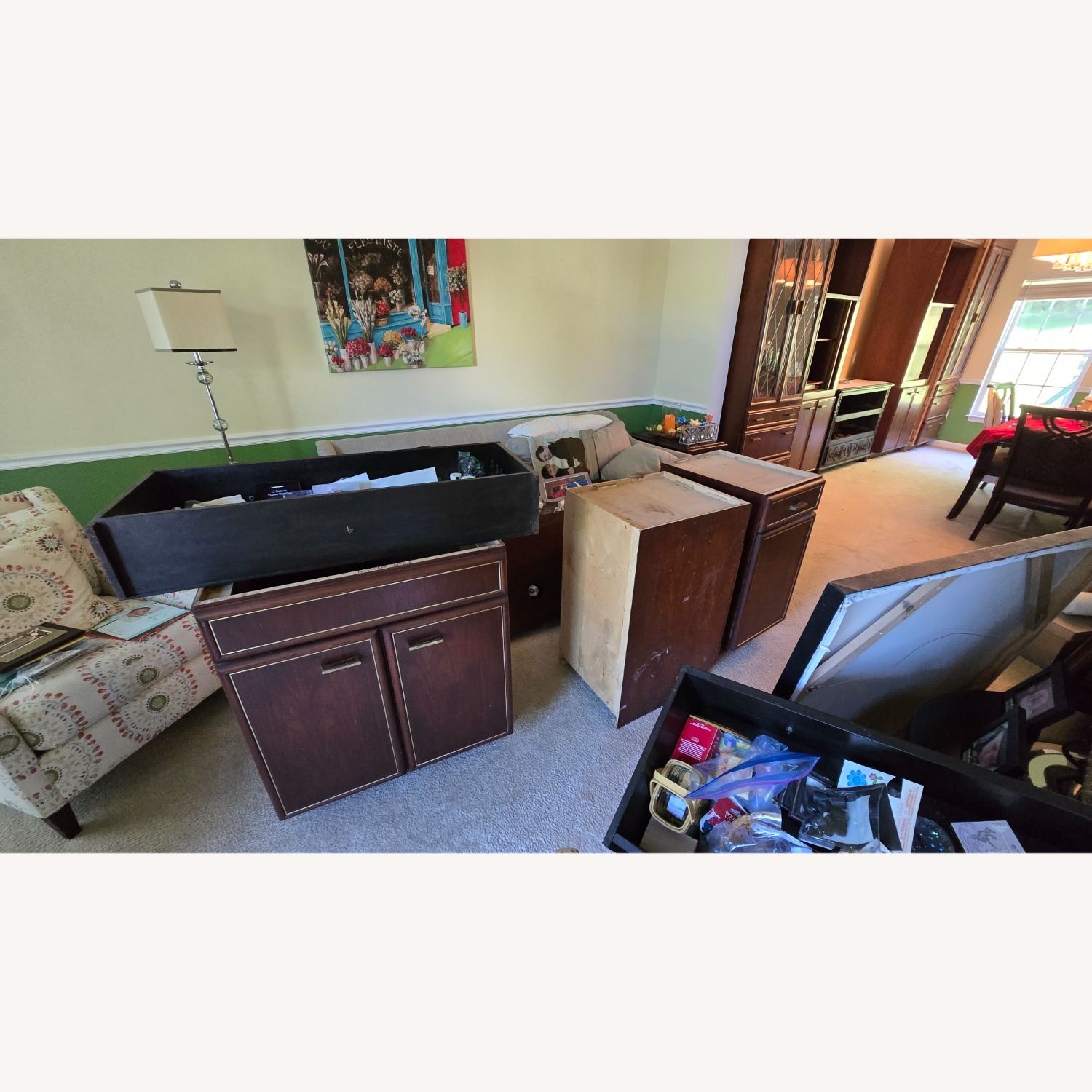 Dark Brown Wall Unit MCM - image-3