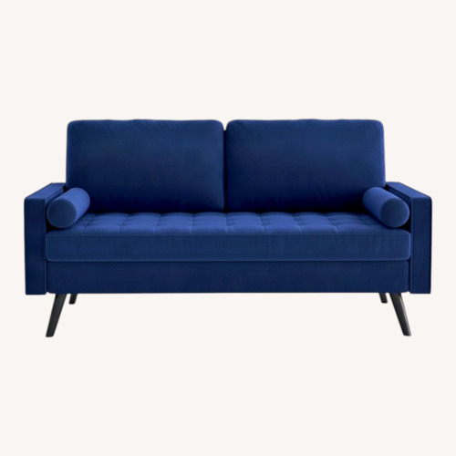 Used Wayfair Blue Velvet Sofa for sale on AptDeco