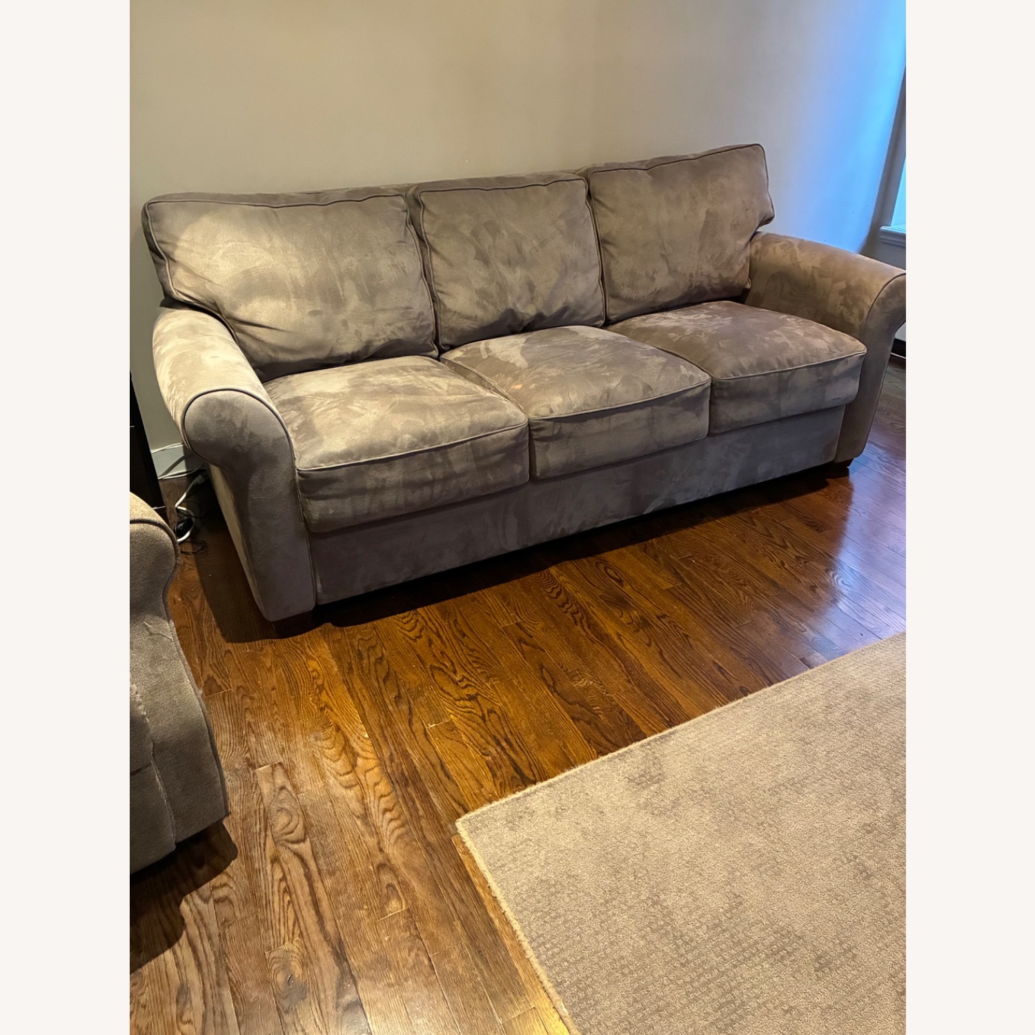 Raymour & Flanigan Dark Taupe Fabric Sleeper Sofa - image-4