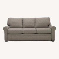 Raymour & Flanigan Dark Taupe Fabric Sleeper Sofa