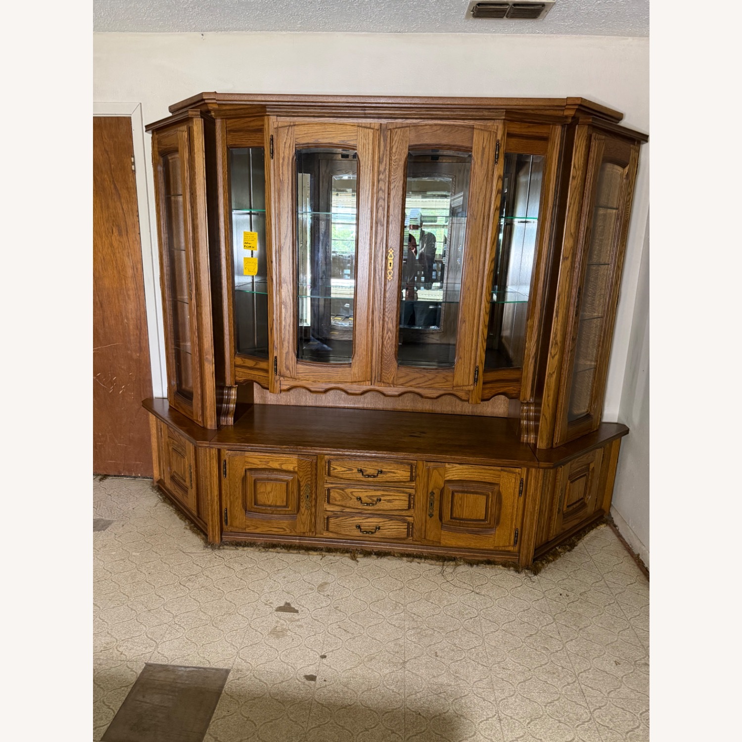 German Shrunk Wall Unit Natural Wood Wall Unit - image-1
