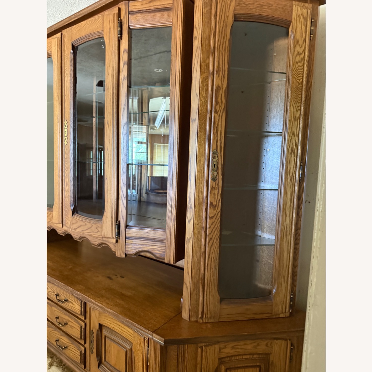 German Shrunk Wall Unit Natural Wood Wall Unit - image-6