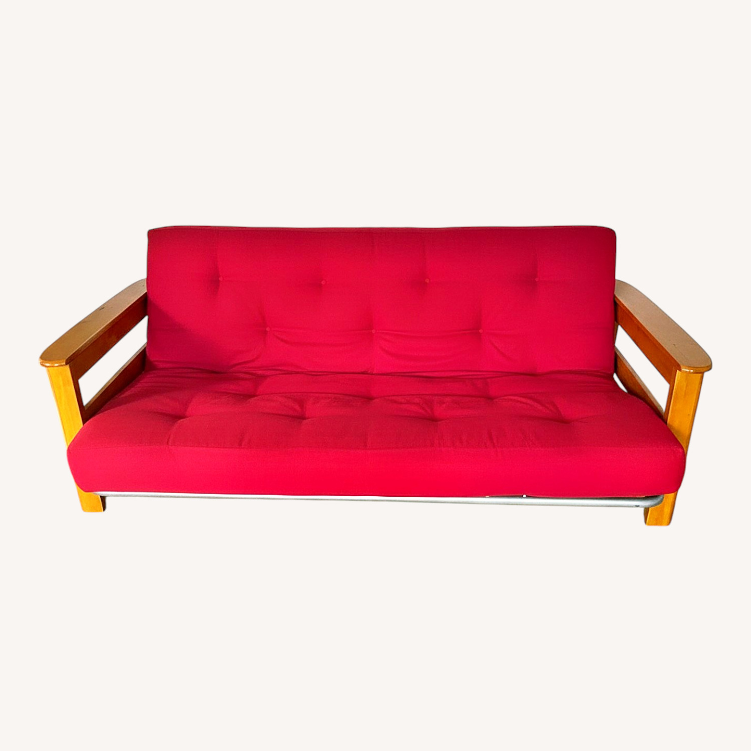 Solid Wood Frame Futon - image-0
