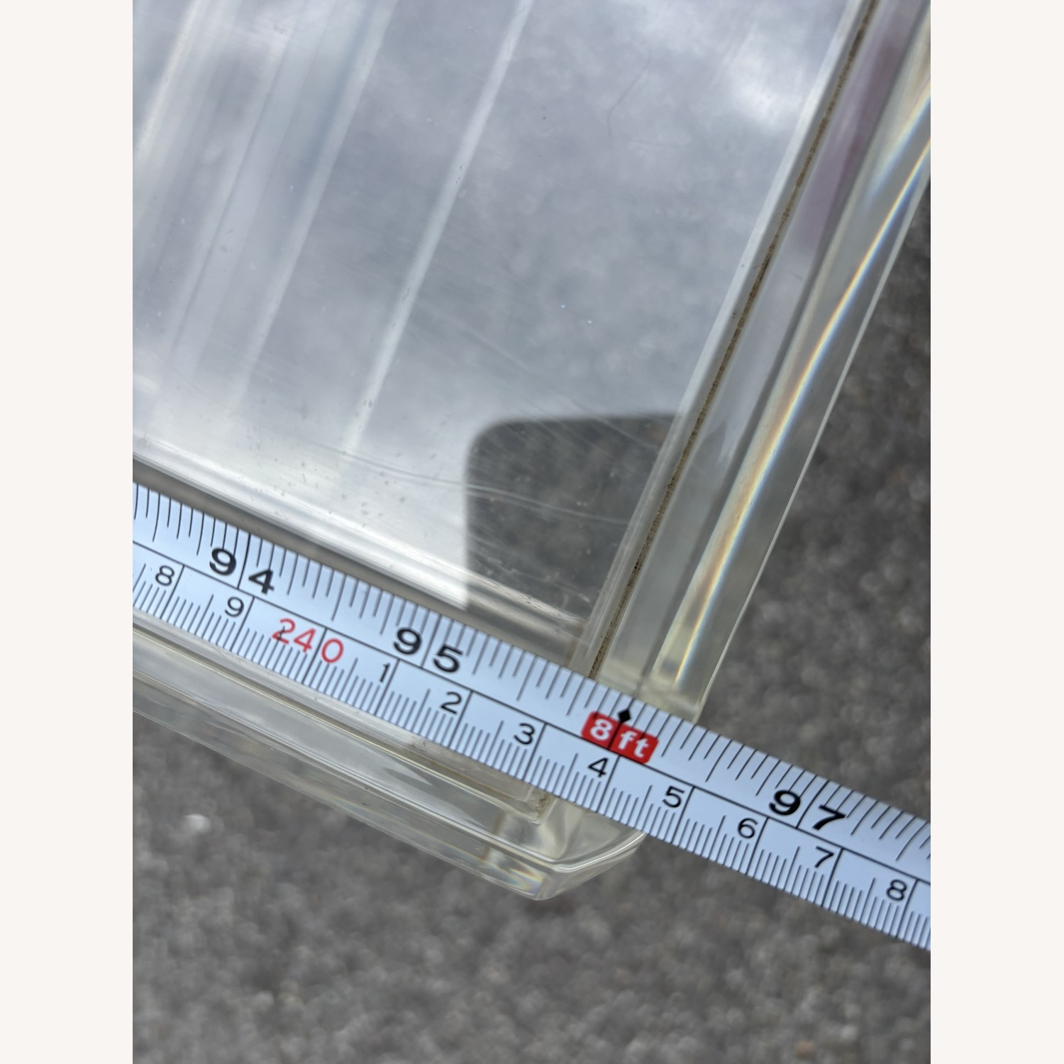 Vintage Stacke Lucite Waterfall Console Table - image-4