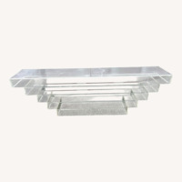 Vintage Stacke Lucite Waterfall Console Table