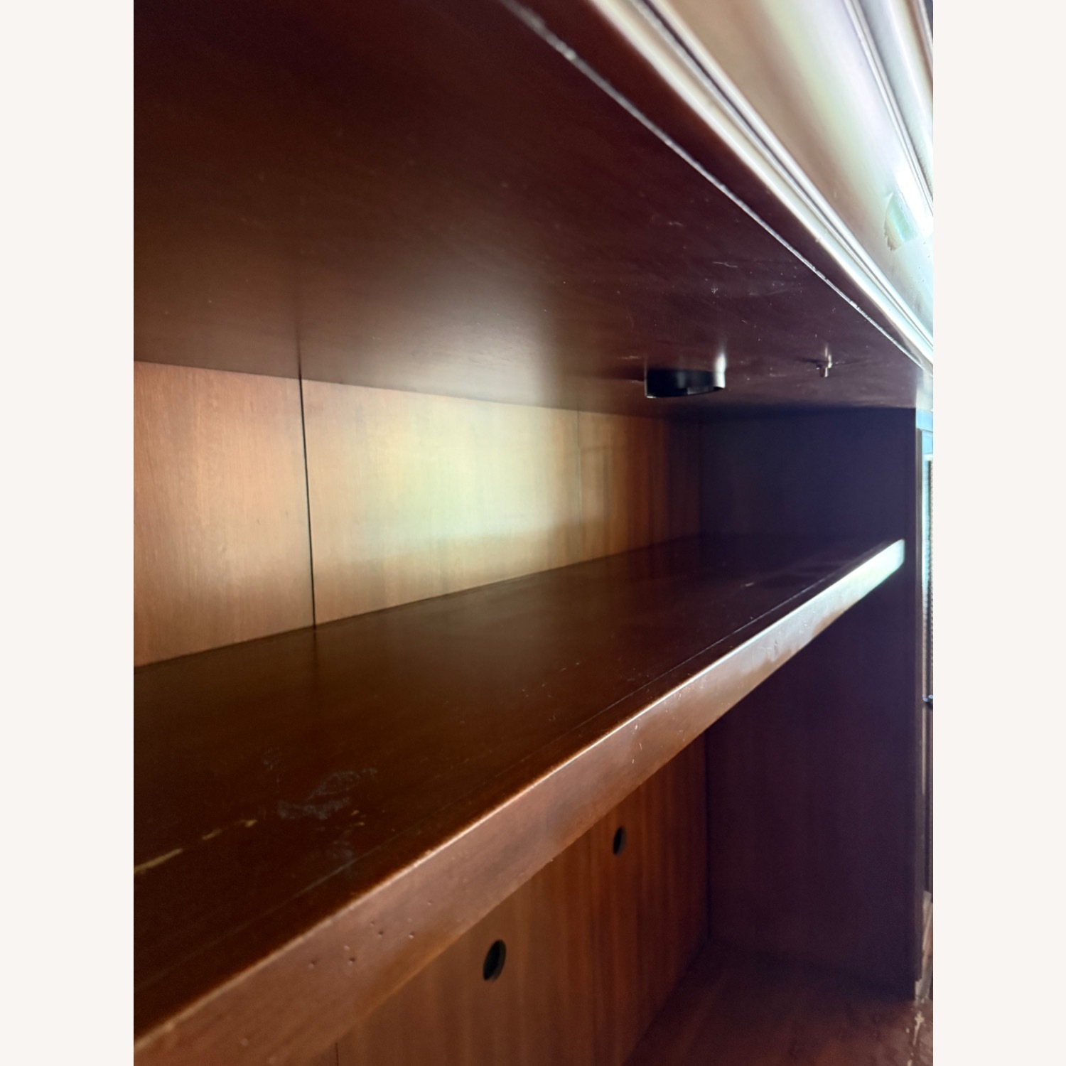 Ethan Allen Dark Brown Wood Wall Unit - image-5