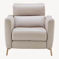 Natuzzi Sagezza Natural Leather Armchair