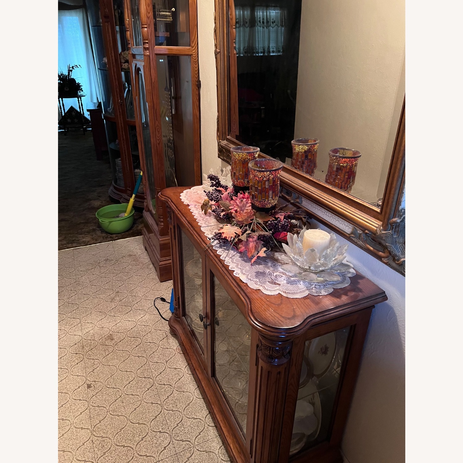 Gilded Large Entry Way Mirror - image-3
