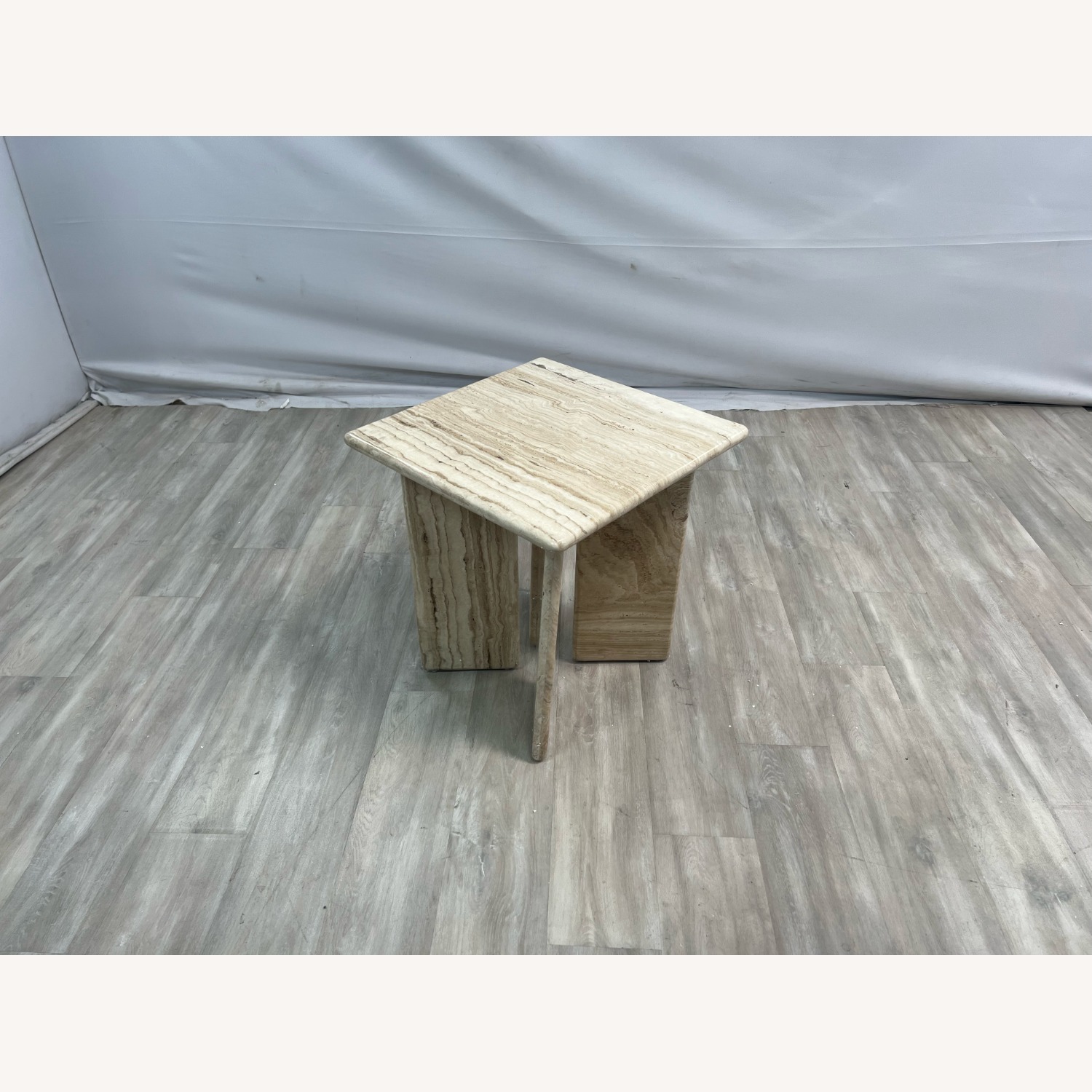 The Citizenry Amata Travertine Side Table - image-1