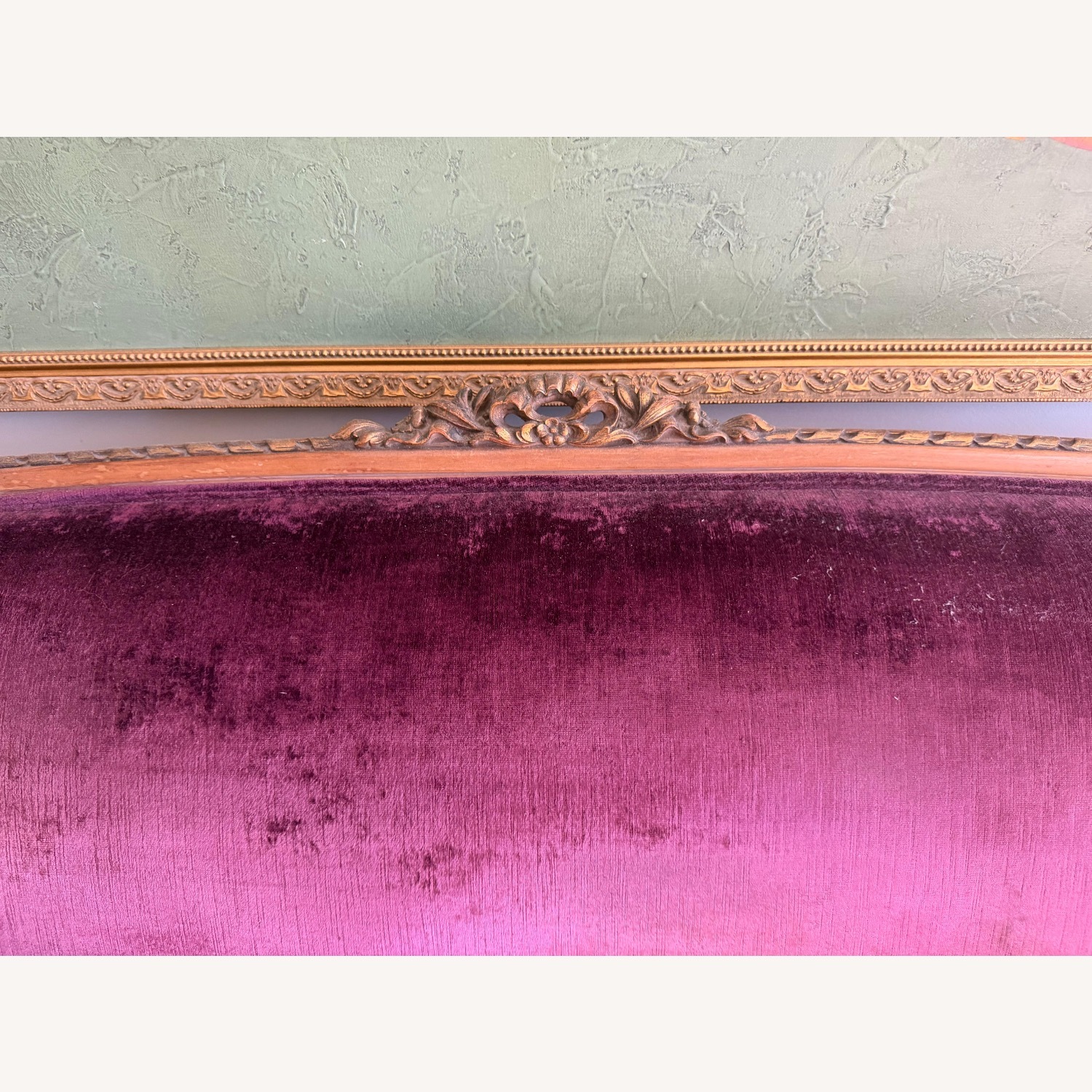ABC Carpet and Home Purple Velvet 2 Seater Sofa - image-7