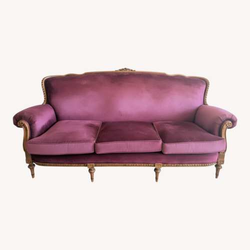 Used ABC Carpet and Home Purple Velvet 2 Seater Sofa for sale on AptDeco