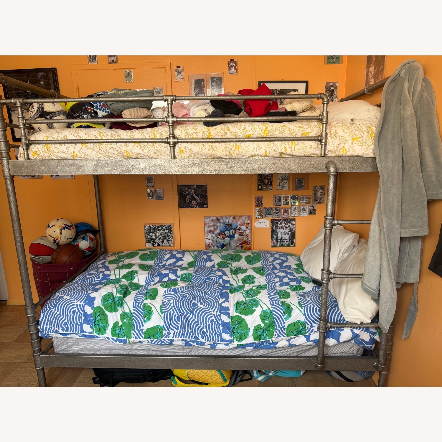 Restoration Hardware Industrial Steel Pipe Bunk Bed - image-1
