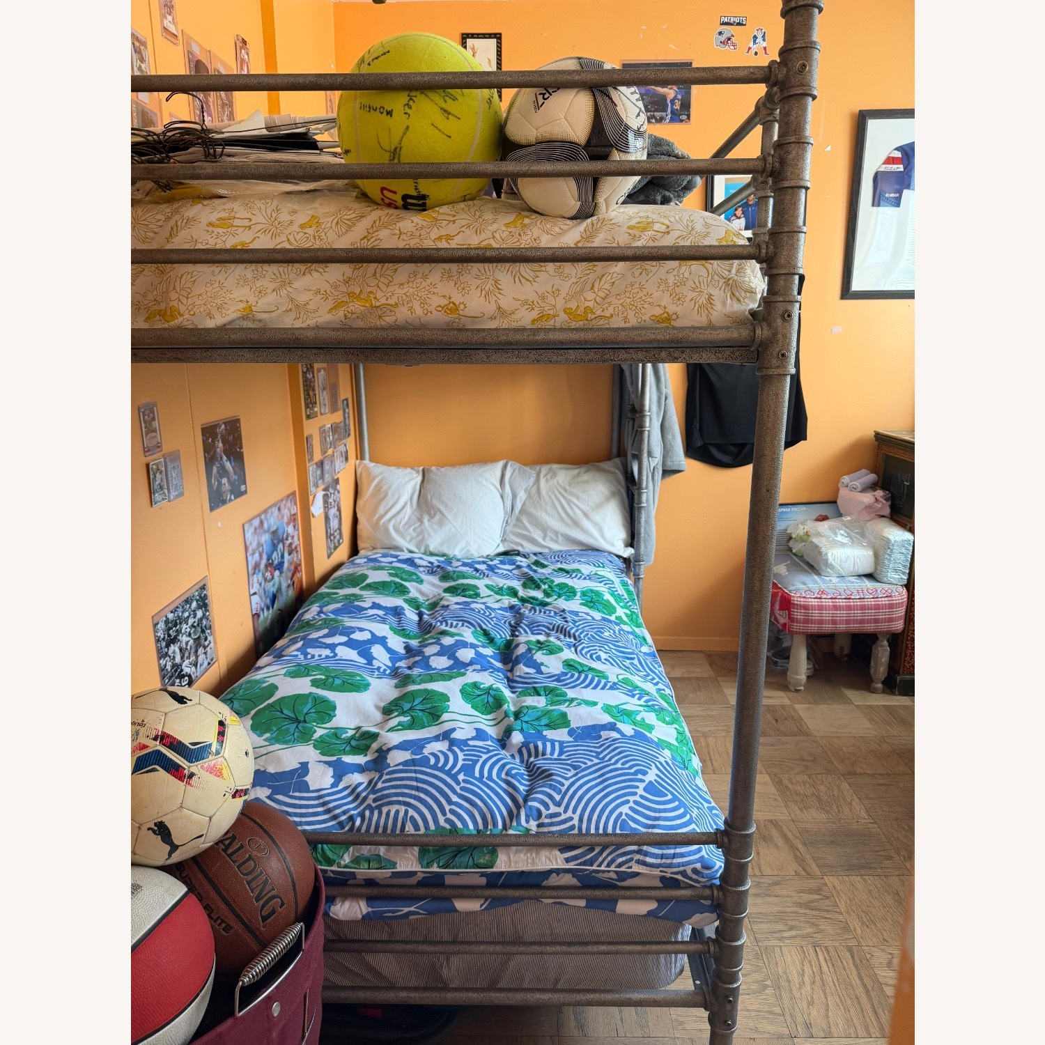 Restoration Hardware Industrial Steel Pipe Bunk Bed - image-4