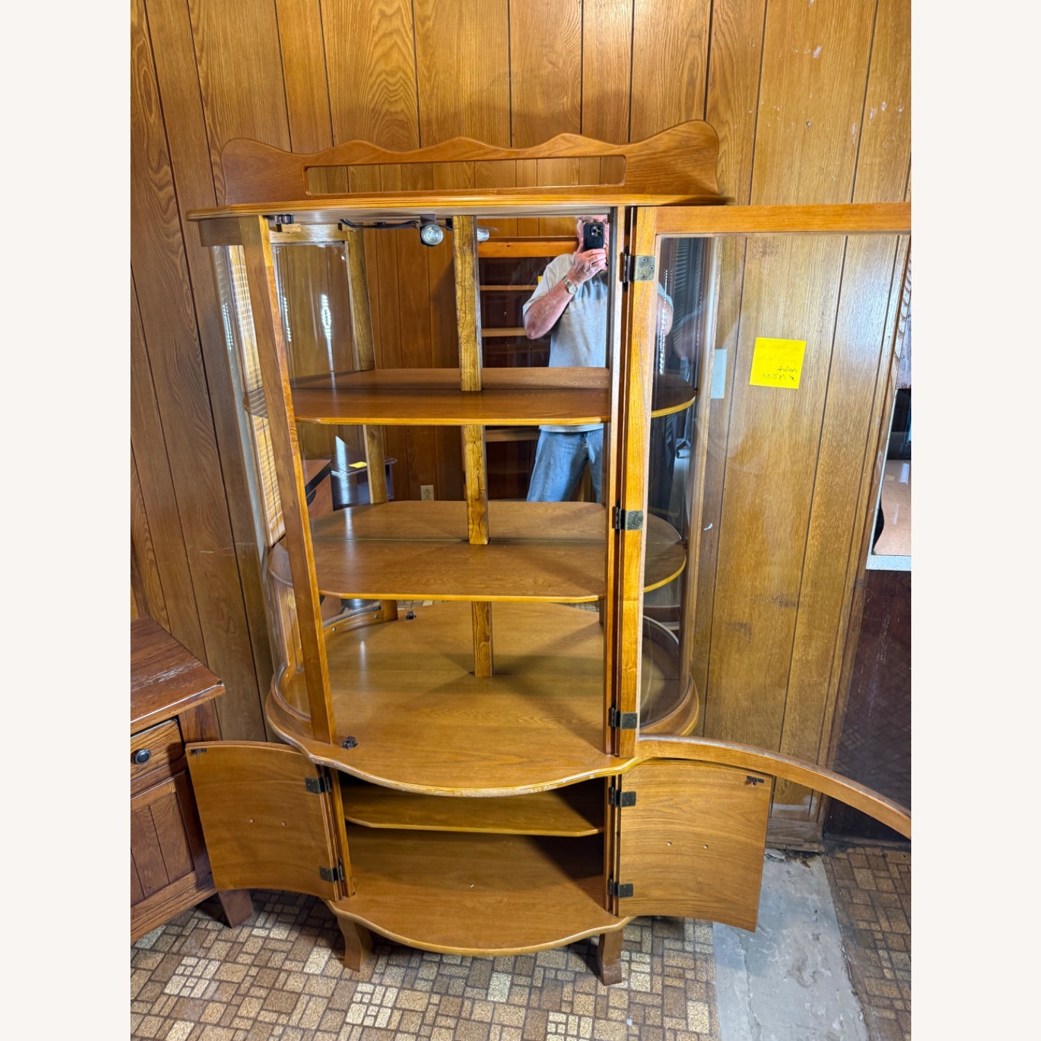 Natural Wood Wall Unit - image-2