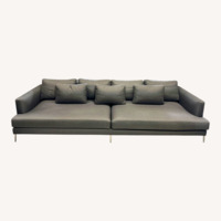 Theodores Dark Gray Fabric 3+ Seater Sofa