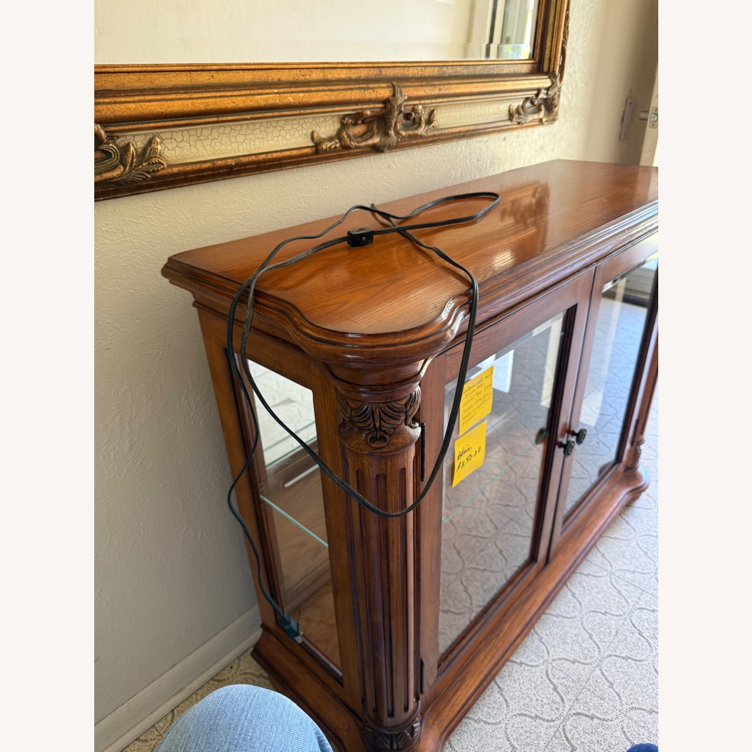 Joerns Brothers Traditional Wooden Curio Cabinet - image-1