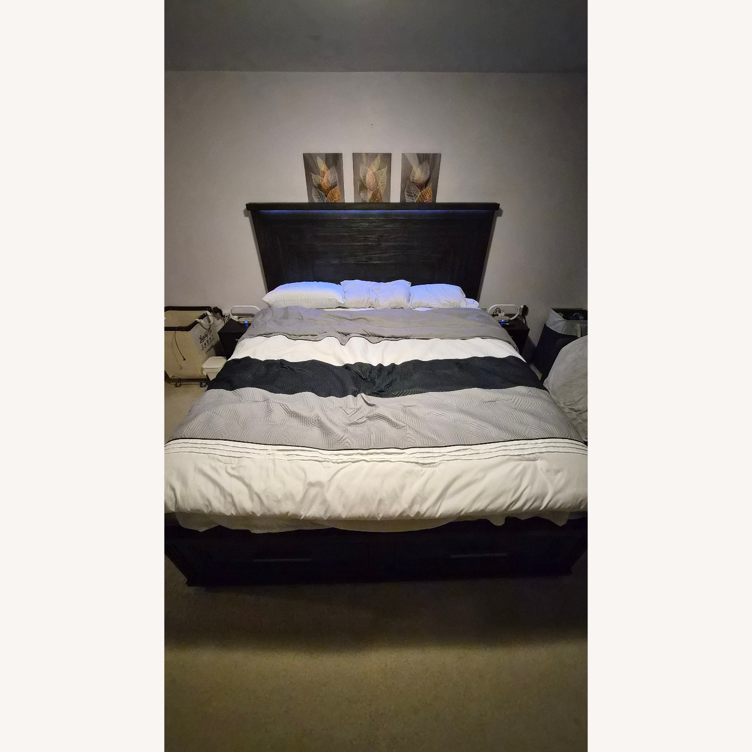 Bob's Infinity Dark Brown Wood King Bed - image-2