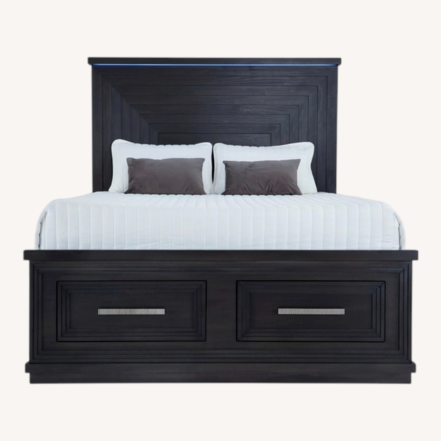 Bob's Infinity Dark Brown Wood King Bed - image-0