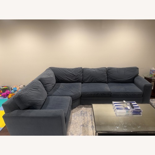 Used Pottery Barn Pearce 3-Piece Wedge Sectional for sale on AptDeco