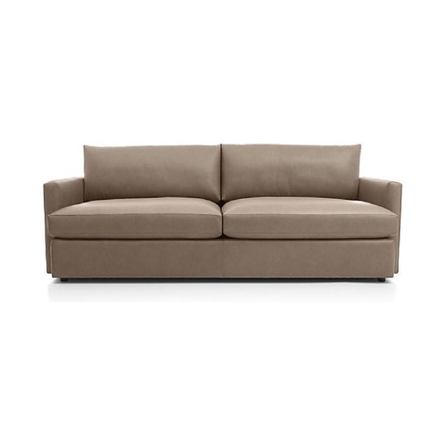 Used Crate & Barrel Leather 3+ Seater Sofa for sale on AptDeco