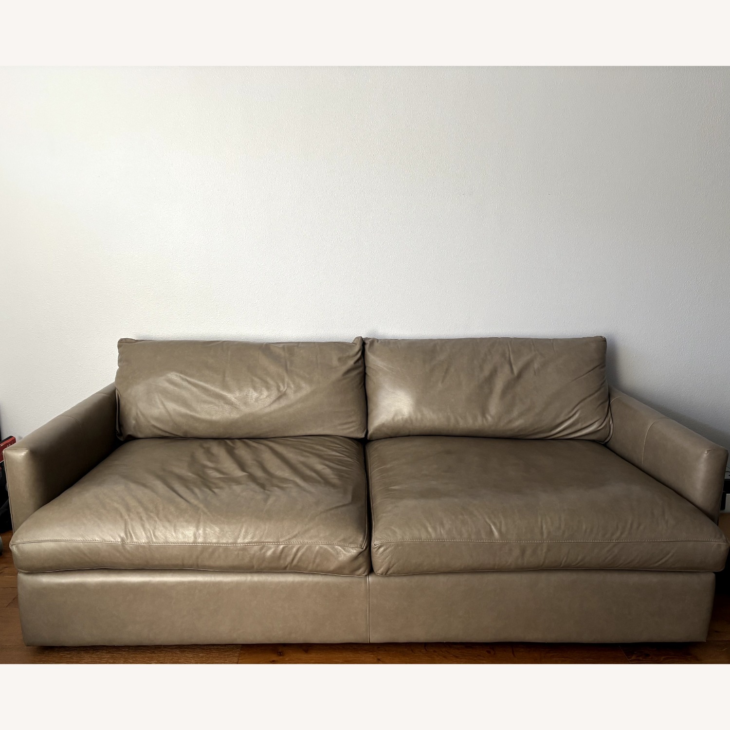 Crate & Barrel Leather 3+ Seater Sofa - image-2